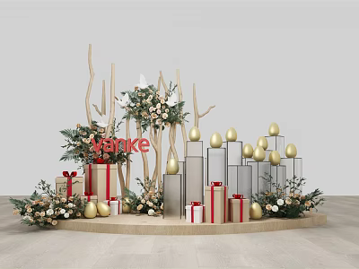 Modern Meichen Golden Egg Platform 3d model