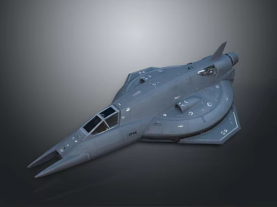 Advanced Futuristic Spaceship Design With Sleek Exterior For Deep Space Exploration 3d model