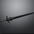 Ancient Ornate Sword With Decorative Hilt And Long Sharp Metallic Blade