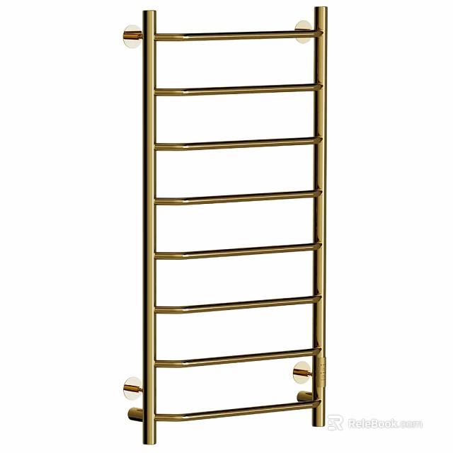 Bathroom Accessories Gold Towel Rack With Multiple Layers For Home Use 3d model 