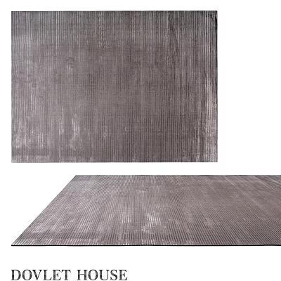 Square Gray Textured Carpet With Soft Surface For Modern Home Decor 3d model
