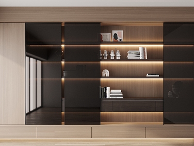 Modern bookcase model