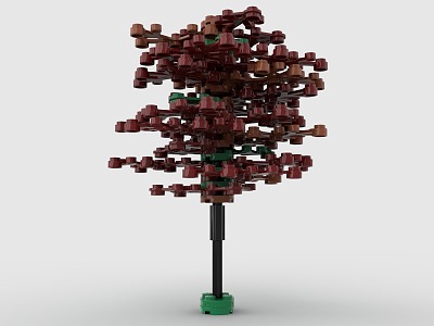 Lego toy tree big tree maple forest greenery model