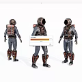 Virtual character game character old robot 3d model