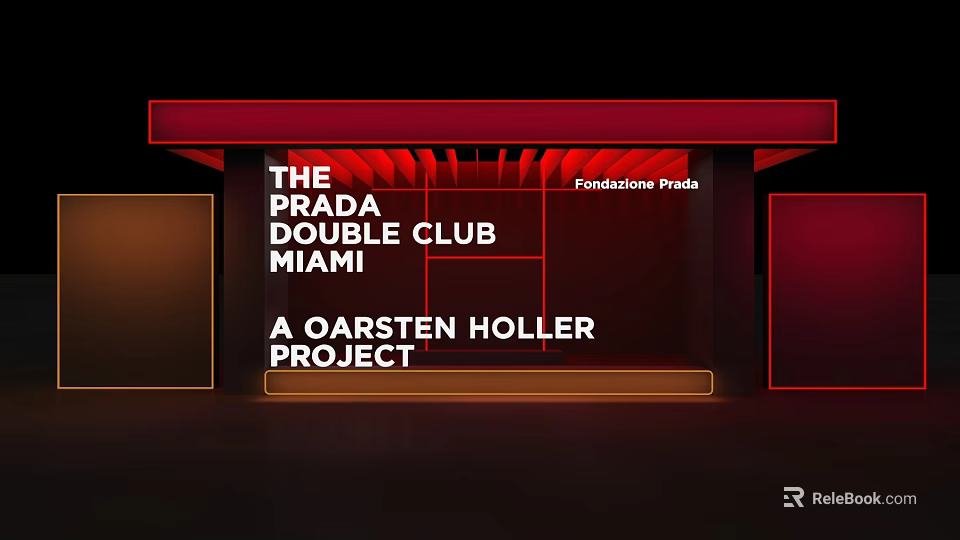Prada Double Club Miami Art Installation by Olafur Höller Foundation Press Project 3d model 
