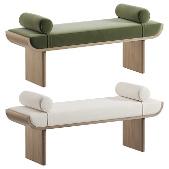 modern sofa stool bed end stool 3d model