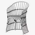 Elegant Natural Handwoven Rattan Dining Chairs With Rustic Charm For Home Dining Room Decoration