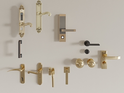 Door Handle Hardware 3d model