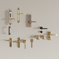 Door Handle Hardware 3d model