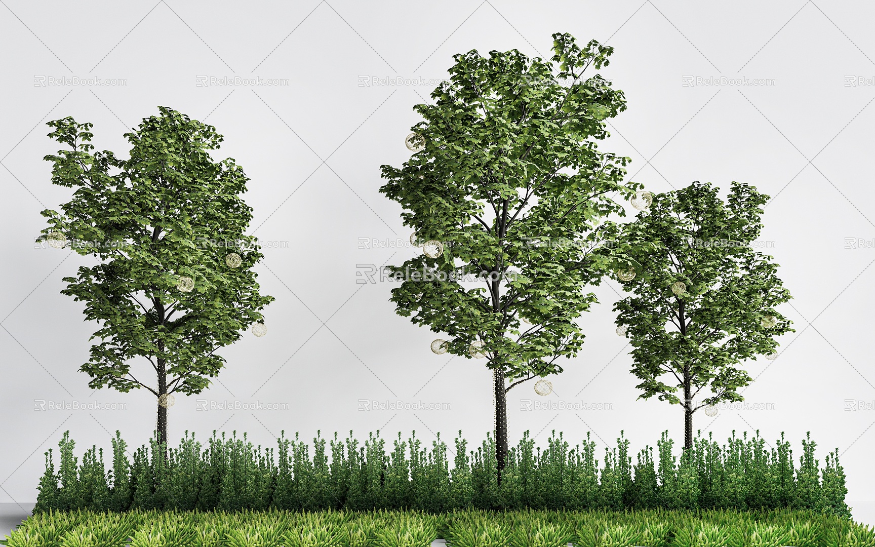 Landscape trees Landscape plants Arbor 3d model