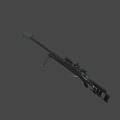 Tactical Sniper Rifle With Precision Scope And Brass Bullets Design