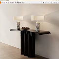 Modern Simple Decorative Table Lamp 3d model