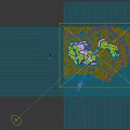 Aerial Planning Layout With Residential Buildings Green Spaces And Road Networks
