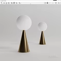 Modern table lamp Minimalist table lamp 3d model