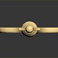 Shiny Golden Key With Vintage Design For Home Decoration And Security