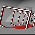 Event Entrance with Red Carpet and Framed Structure for 2018 SPIF Event