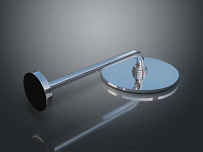 Polished Metal Round Base Stand With Smooth Surface And Stable Structure For Household Use 3d model