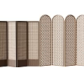 Screen Partition Bamboo Screen 3d model