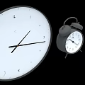 Modern Clocks Collection With Wall Clock And Alarm Clocks In Black And Light Green