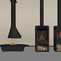 Modern Fireplace Designs With Different Styles Flames And Wood Storage