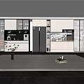 Modern Sideboard Wine Cabinet Dining Cabinet 3d model