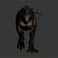 Realistic Tyrannosaurus Rex Dinosaur Character 3D Model Standing Pose With Detailed Skin Texture