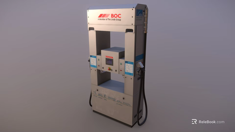 BOC Linde Industrial Gas Filling Equipment With Metal Structure Digital 3d model 