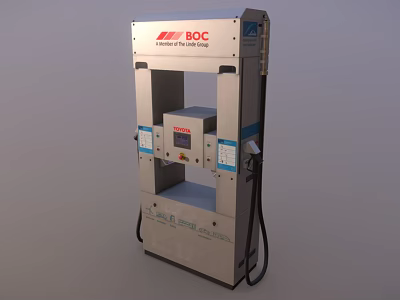 BOC Linde Industrial Gas Filling Equipment With Metal Structure Digital 3d model