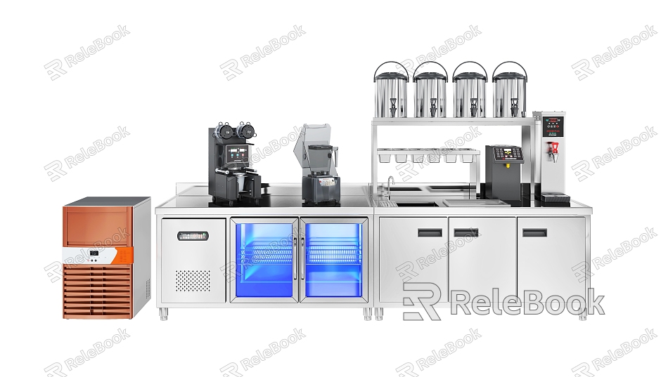 Milk tea shop water bar equipment dessert shop water bar console model