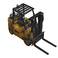 Forklift Transport Forklift Tractor Earth Cattle Tool Vehicle Low Face Number Low Model Simple Model Game Sub-era Film and Television Level Super Realistic High Precision 3d model