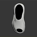 Stylish White Slippers With Blue Inner Modern Design And Hollowed Holes For Comfort