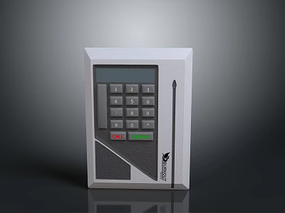 TRUSTECH Electronic Keypad Security Device With Digital Input Panel And Control Buttons 3d model