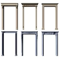 Various Decorative Door Arches In Beige And Navy Blue Styles