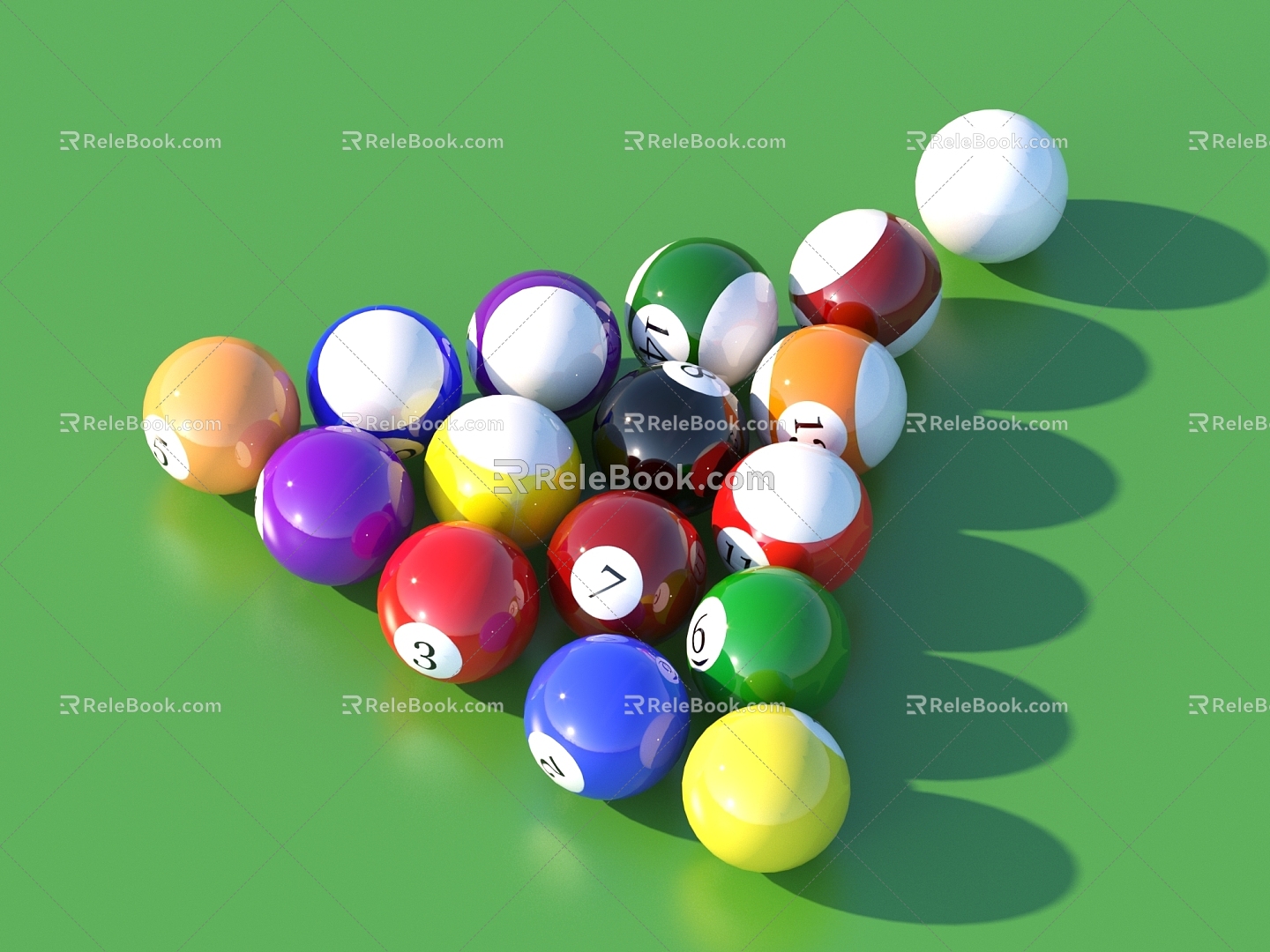 Ball Billiards Equipment 3d model