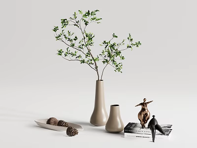 Modern Ornaments Combination Vase Ornaments 3d model