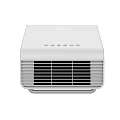 White Air Conditioner Fan With Modern Design Digital Display And Sleek Air Vents