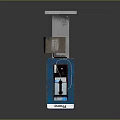 Blue SIPU Vending Machine With Metal Top Control Panel And Dispensing Compartment