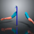 Professional Blue Metal Hardware Tool With Ergonomic Handle And Arm Like Design