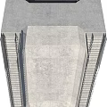 Modern Architectural Bridge Structure With Concrete Pillars And Steel Bar Details