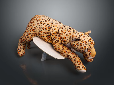Muppet Leopard Muppet Toy Muppet Doll Children's Toy Plush Toy Cartoon Toy 3d model
