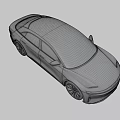 Silver Sedan With Modern Sleek Body LED Headlights And Alloy Wheels