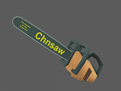 Modern chainsaw chainsaw knife 3d model
