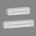 Two Modern Wall Mounted Metal Lamps With Linear Design And Shiny Surface For Home Lighting