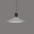 Modern Minimalist Pendant Light With White Layered Shade And Black Base