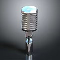 Vintage Metal Microphone With Retro Design For Household Daily Use And Decor