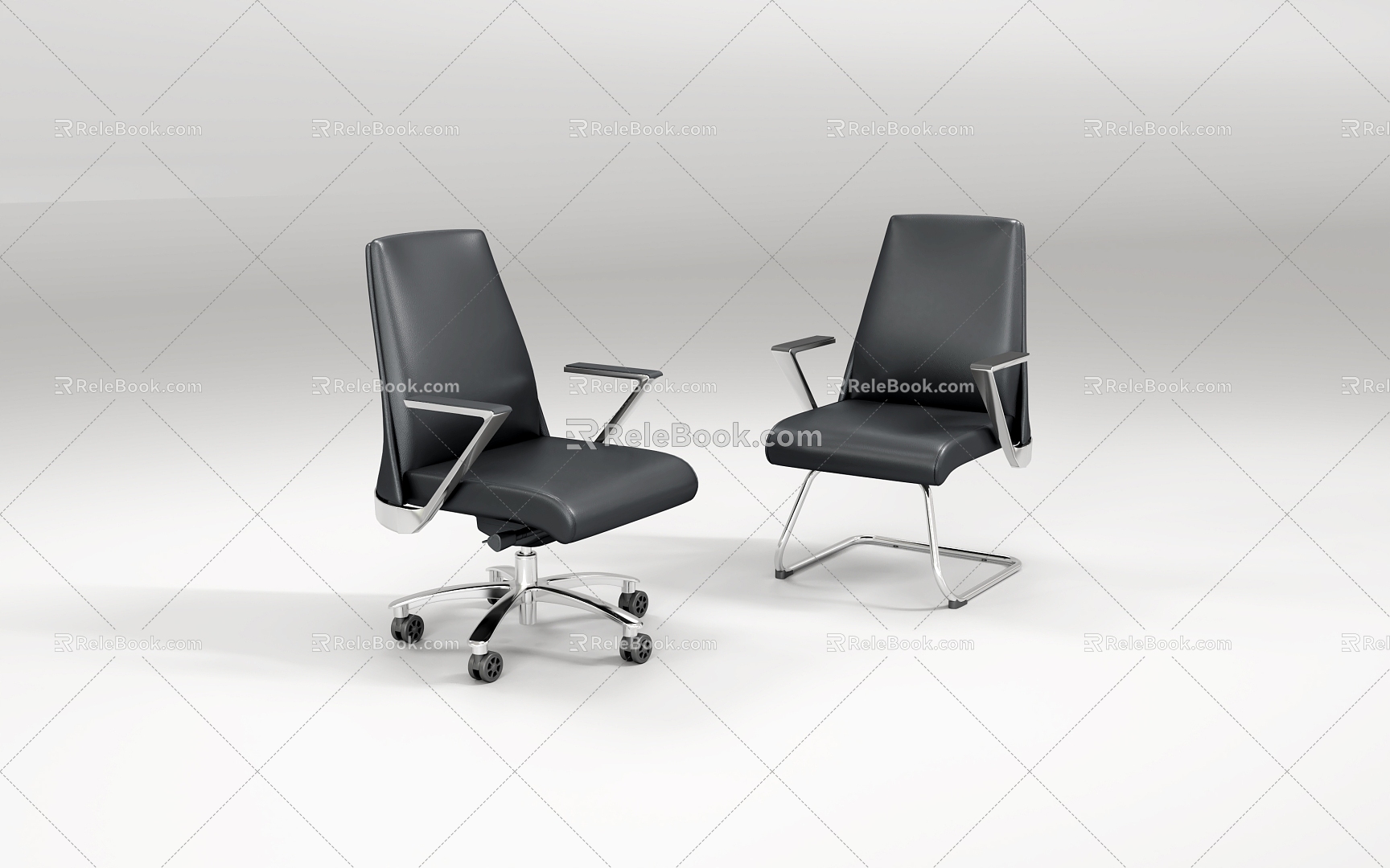 Modern Office Chair Class Chair Class Chair Conference Chair Swivel Chair Boss Chair Manager Chair Table Front Chair Staff Chair Leather Chair Reception Chair Reception Chair 3d model