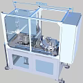 Industrial Equipment With 1700mm Transparent Glass Enclosure And Mechanical Components