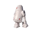 Industrial White Commercial Equipment Featuring Red Accents And Mechanical Structural Design