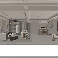 Modern Warm Beige Open Plan Living And Dining Room Design With Soft Lighting Comfortable Furnishings
