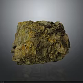 Natural Stone with Rough Surface Earthy Color Tones and Distinct Textural Features